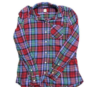 GAP Multicolor Plaid Button-Down Shirt